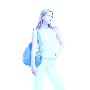 GOTBAG. Moon Bag large aqua